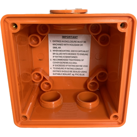 3 Phase Square Switch - 20Amp - RESISTIVE ORANGE - IP/S3P20/RO