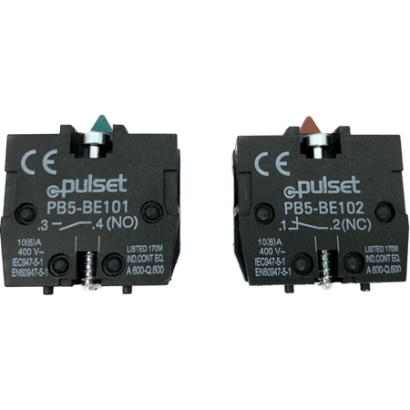 PUSH BUTTON BASE - RED NC - PB5-BE102