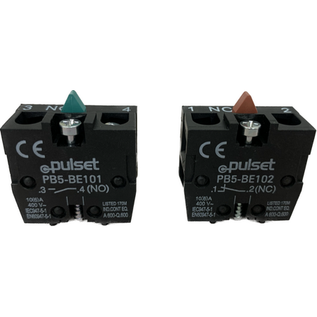 PUSH BUTTON BASE - RED NC - PB5-BE102