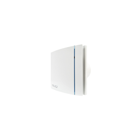 Silent Design wall mounted fan 200mm c/w run-on timer White