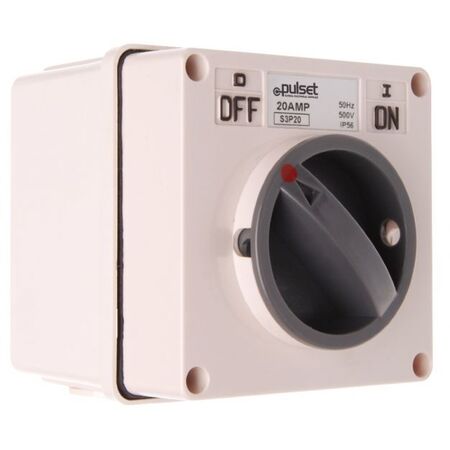 3 Phase Square Switch - 50Amp - RESISTIVE ORANGE - IP/S3P50/RO