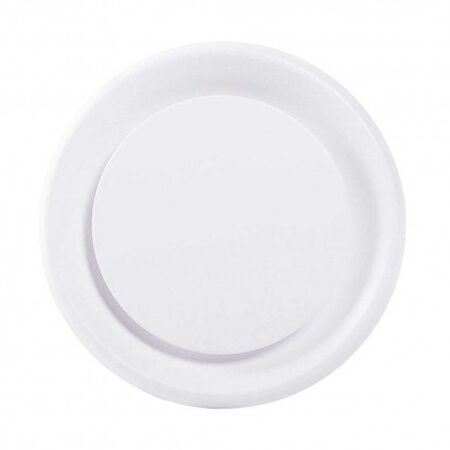 Adjustable White Round Interior Vent White - V125WRIG