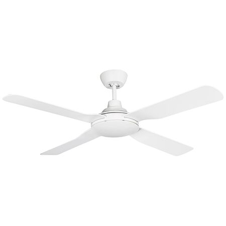Discovery II 1320mm 4 Blade ABS Ceiling Fan Only White