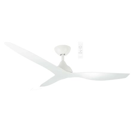 Avoca DC 1220mm 3 ABS Blade WIFI & Remote Control Ceiling Fan Only Matt White