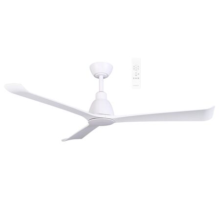 Polo DC 1320mm 3 ABS Blade WIFI & Remote Control Ceiling Fan Only Matt White