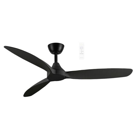 Seaforth DC 1420mm 3 ABS Blade WIFI & Remote Control Ceiling Fan Only Matt Black