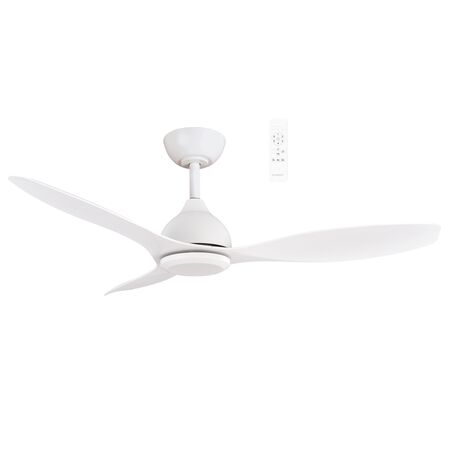 Elite DC 1220mm 3 ABS Blade WIFI & Remote Control Ceiling Fan Only Matt White