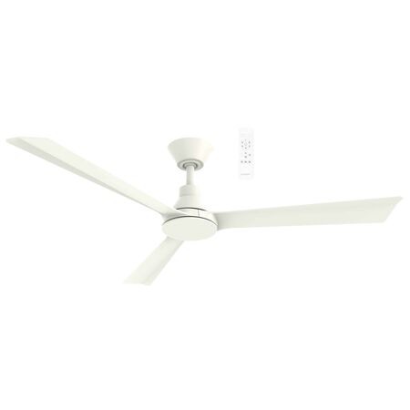 Riviera DC 1320mm 3 ABS Blade WIFI & Remote Control Ceiling Fan Only Matt White