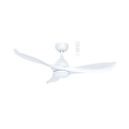 Scorpion DC 1066mm 3 ABS Blade WIFI & Remote Control Ceiling Fan with Variable Dim 20w CCT LED Light Matt White