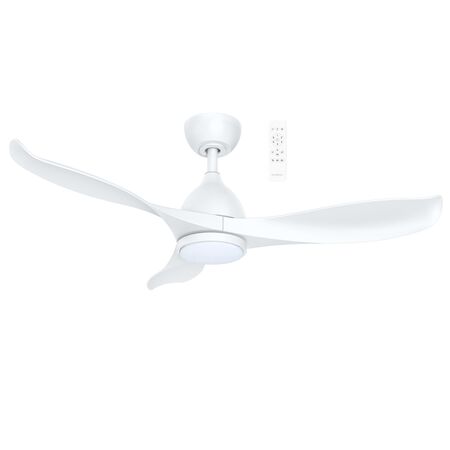 Scorpion DC 1320mm 3 ABS Blade WIFI & Remote Control Ceiling Fan with Variable Dim 20w CCT LED Light Matt White