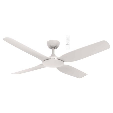 Viper DC 1320mm 4 Blade All ABS WIFI & Remote Control Ceiling Fan Only Matt White