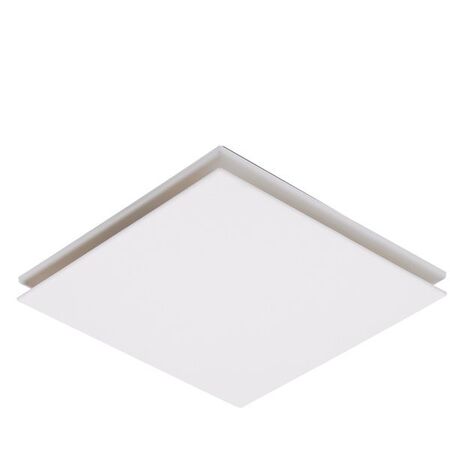 Flow Square 250mm Exhaust Fan White