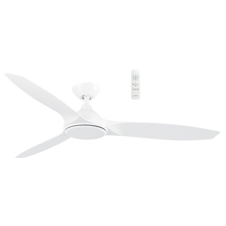 Newport DC 1420mm 3 ABS Blade WIFI & Remote Control Ceiling Fan Only Matt White