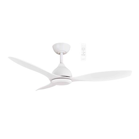 Elite DC 1320mm 3 ABS Blade WIFI & Remote Control Ceiling Fan Only Matt White