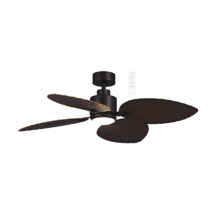 Kingston DC 1260mm 4 ABS Blade WIFI Remote Control Ceiling Fan with Variable Dim 24w CCT LED Light Old Bronze