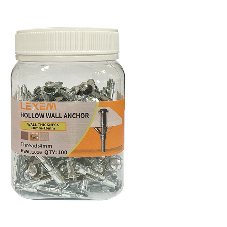 Hollow Wall Anchor 5mm-10mm 100pcs - HWAJ0510