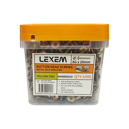 Button Head Screws 8-18x25mm PLASTIC PACK (1000pcs) - BHMB0825