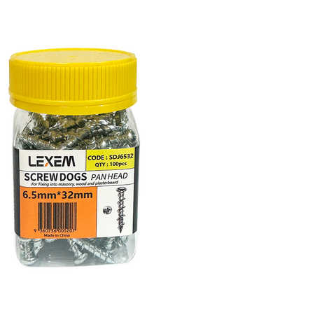 Screw Dog 6.5Gx32mm JAR (100pcs) - SDJ6532