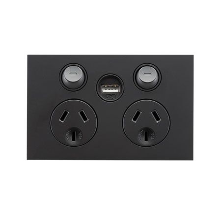 Saturn Zen
Double Power Point
Single USB Charger, Horizontal Mount, 250V, 10A | Zen White