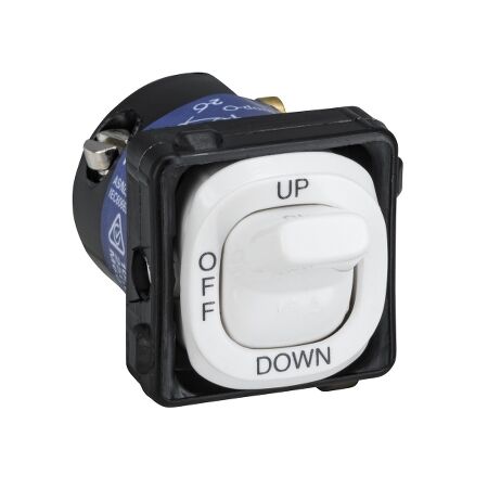 Clipsal - Mechanisms, Switch Mechanism, 3 Pos Up / Off / Down
White Electric