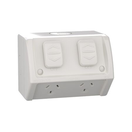 Weathershield
Socket
Twin, Individually Wired ,10A, 250VAC, IP54 | Resistant Grey