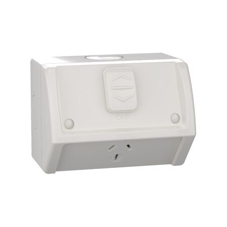Weathershield
Socket
Single, 15A, 250VAC, IP54 | Resistant Grey