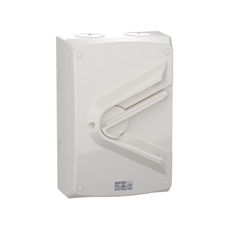 Weathershield
Switch
1-Gang, 3 Pole, 63A, 415VAC, IP66 | Resistant Grey