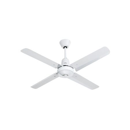 Airflow, Ceiling Sweep Fan, 4 Aluminium Blades 1200mm RC
White Electric