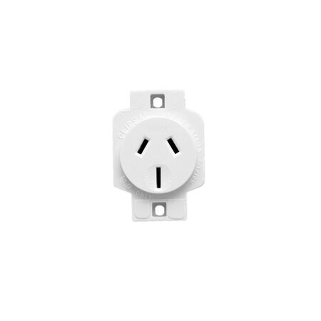 Standard Series, Automatic Single Switch Socket Outlet, 250VAC, 15A, Safety Shutter, Less Bracket
White Electric