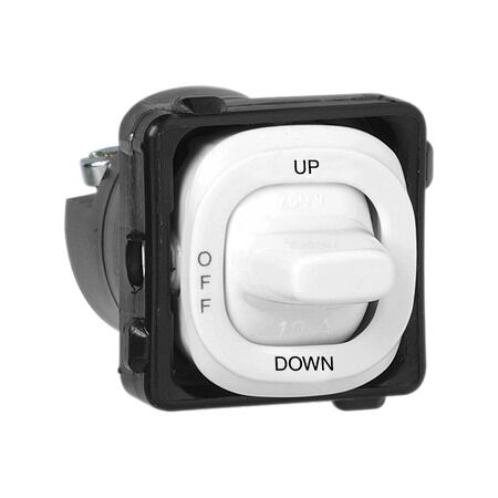Clipsal - Mechanisms, Switch Mechanism, 3 Pos Up / Off / Down
White Electric