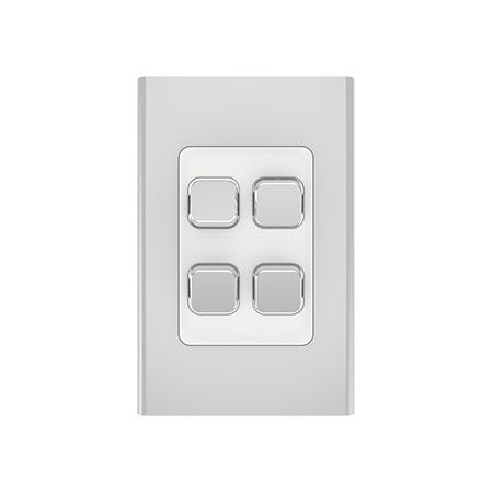 Clipsal Iconic
Styl Switch Plate Skin
Vertical/Horizontal, 4 Gang | Crowne