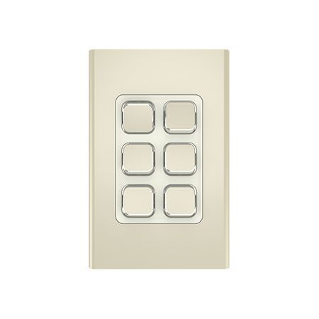 Clipsal Iconic
Styl Switch Plate Skin
Vertical/Horizontal, 6 Gang | Crowne