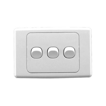 2000 Series
Flush Switch
3 Gang, 250VAC, 10A, Standard, Horizontal | White Electric