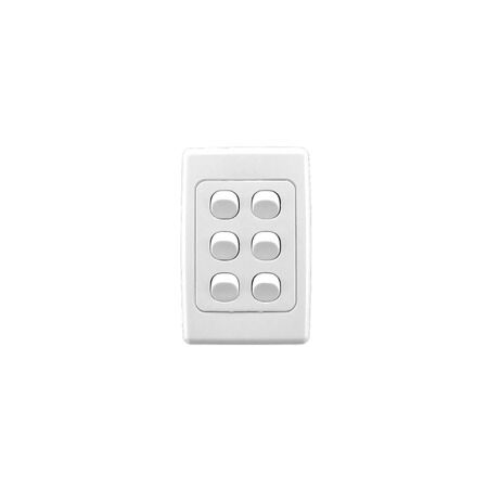 2000 Series
Flush Switch
6 Gang, 250VAC, 10A, Standard, Vertical | White Electric