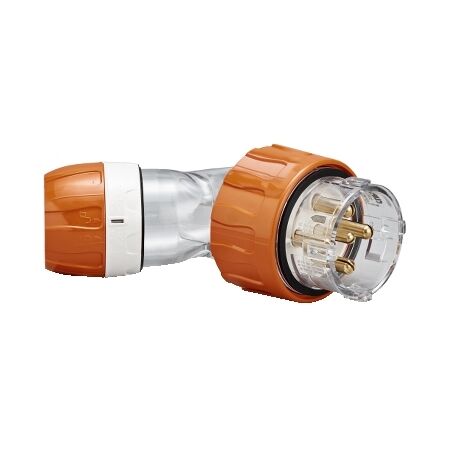 Clipsal - 56 Series, Angled Plug, IP66, 500V 50A - 5 Round Pins
Electric Orange