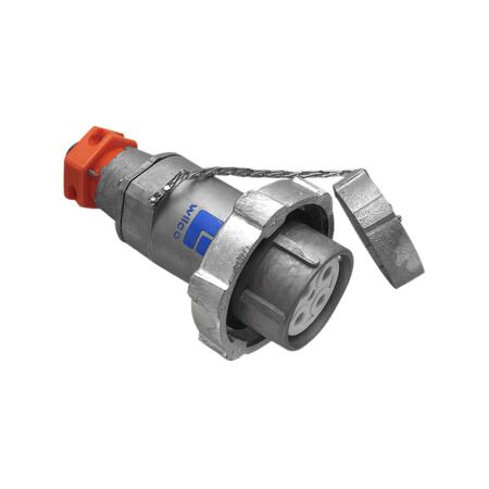 Metal Clad, Appliance Connectors, Multi Phase, 500V, 63A, 5 Round Sockets