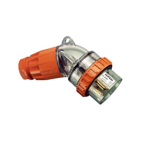 Clipsal - 56 Series, Angled Plug, IP66, 500V 32A - 5 Round Pins
Electric Orange