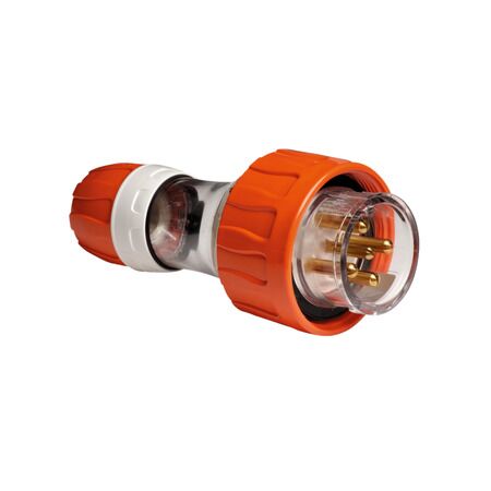 Clipsal - 56 Series, Straight Plug, IP66, 500V 10A - 5 Round Pins
Electric Orange