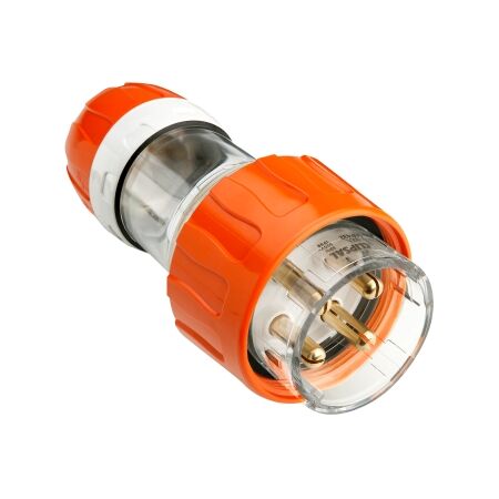 Clipsal - 56 Series, Straight Plug, IP66, 500V 50A - 4 Round Pins
Electric Orange