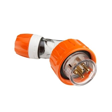 Clipsal - 56 Series, Angled Plug, IP66, 500V 20A - 5 Round Pins
Electric Orange