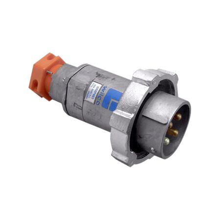 Metal Clad, Plug, Aluminium, Multi Phase, 500V, 63A, 4 Round Pin