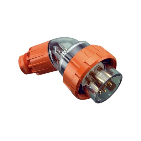 Clipsal - 56 Series, Angled Plug, IP66, 500V 10A - 7 Round Pins
Electric Orange
