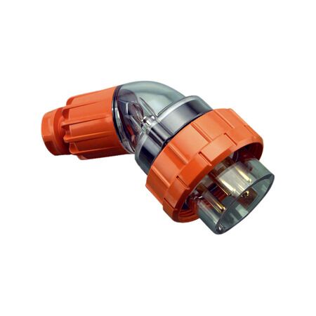 Clipsal - 56 Series, Angled Plug, IP66, 500V 10A - 4 Round Pins
Electric Orange