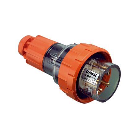 Clipsal - 56 Series, Straight Plug, 16A, 500V, IP66, Unique Key
Electric Orange