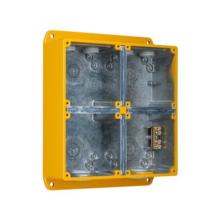 Metal Clad, Multi Gang Enclosure, 4 Gang, Cast Aluminium Material