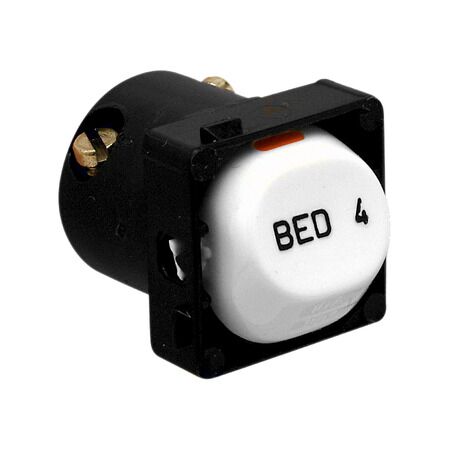 30 Series, Switch Mechanism, 10A, Marked BED 4 - White Electric