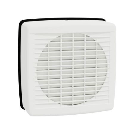 Airflow, Exhaust fan, wall, 200mm blade dia, auto louvre, white
