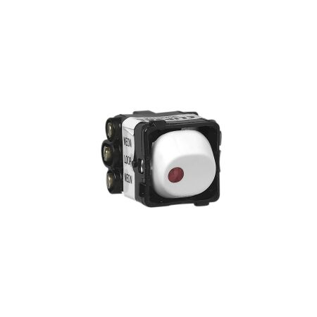 30 Series, Switch Mechanism, 250V, 10A, 2 Way, with Neon Indicator - Black