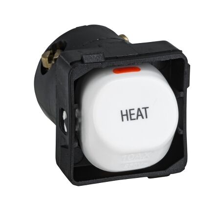 30 Series, Switch Mechanisms, 10A Mechanisms - Marked, HEAT - White Electric