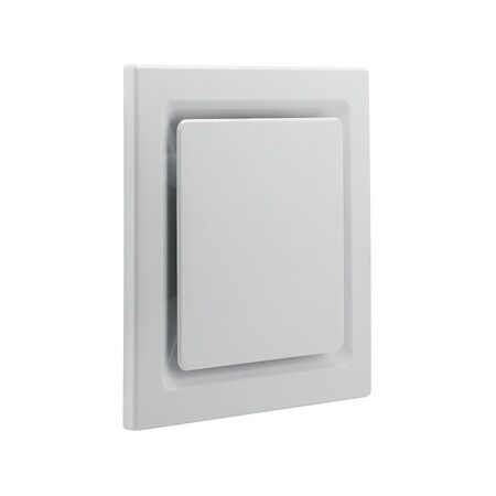 Airflow, Square Inset Grille, for Exhaust Fan - White Electric